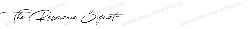 The Rosmarie Signat字体转换